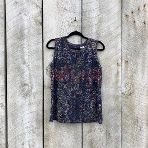 Cabi | abstract tank top with keyhole